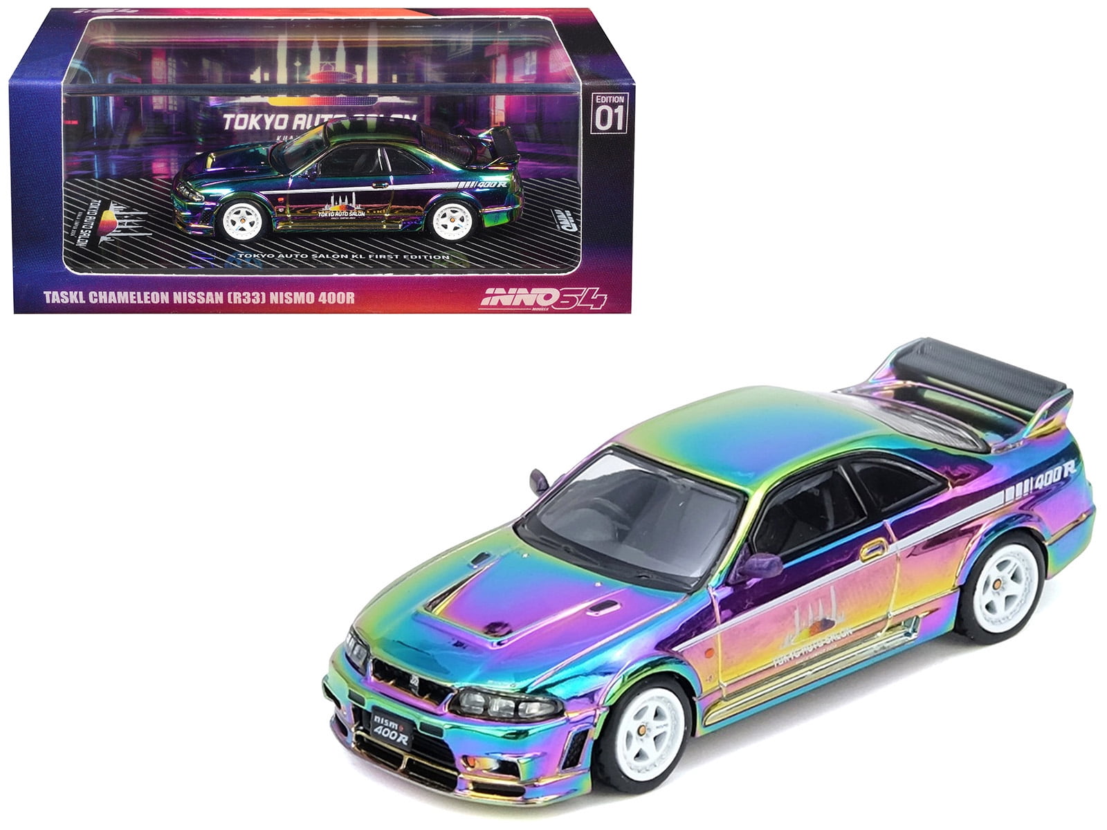 ミニカー Nissan Skyline GT-R (R33) V-Spec R-Tune Hot Wheels Nissan Skyline GT-R (BCNR33) - HW: '70s VS. '90s