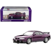 Nissan Skyline GT-R R33 RHD Right Hand Drive Midnight Purple Metallic 1/64 Diecast Model Car by Inno Models