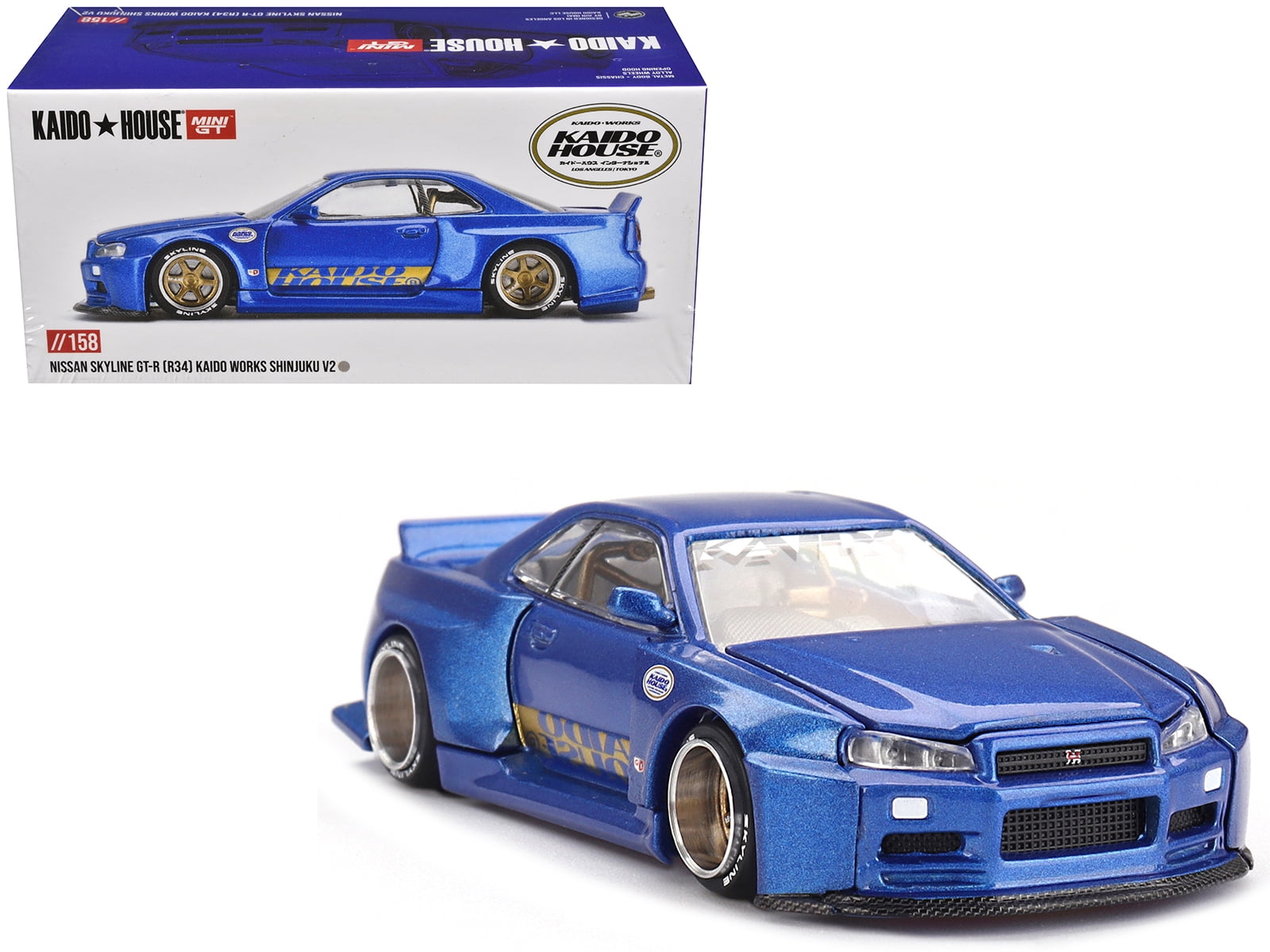 Nissan Skyline GT-R R34 SHINJUKU V2 Aero RHD Blue Bolivia | Ubuy
