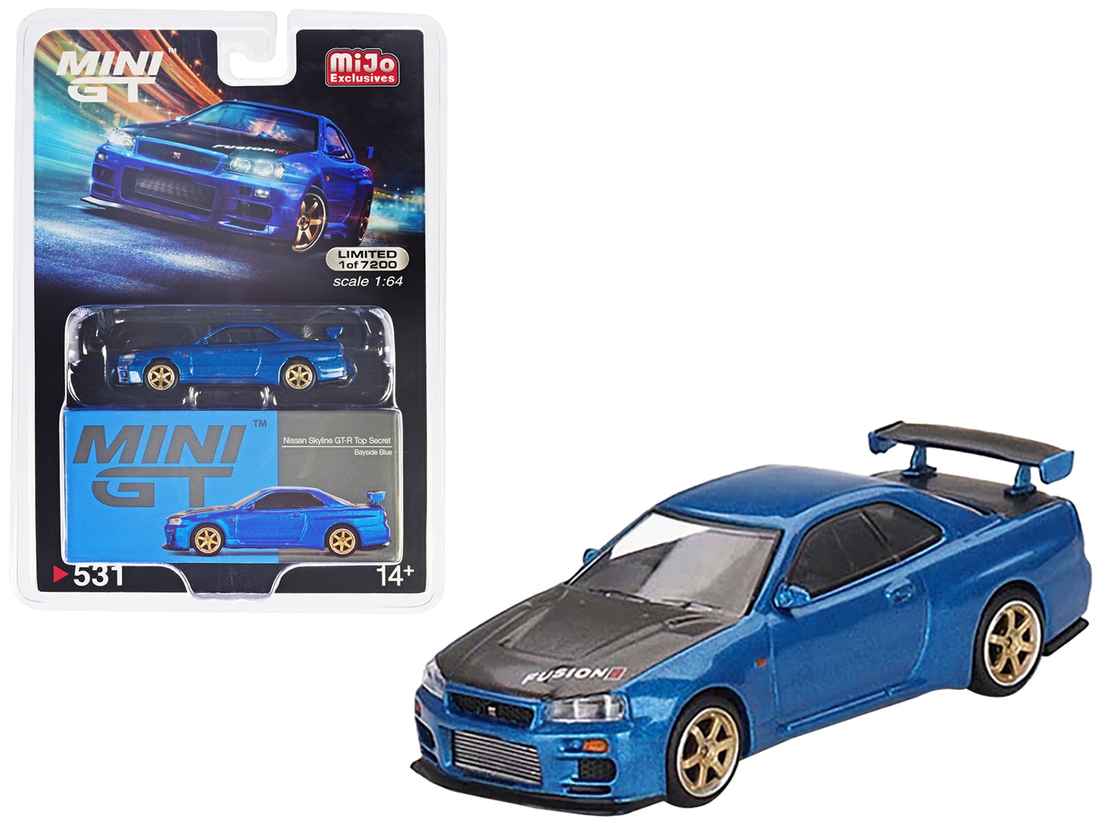MINI GT NISSAN GT-R R34 TOMMYKAIRA R-Z 1/64 MIDNIGHT PURPLE