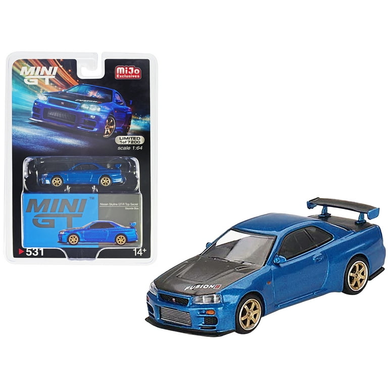 ミニカー Nissan Skyline GT-R Top Secret Mini GT 1:64 Nissan Skyline GT-R Top Secret VR32 Metallic