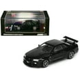 thumbnail image 1 of Nissan Skyline GT-R (R34) V-SPEC II RHD (Right Hand Drive) Black 1/64 Diecast Model Car by Inno Models, 1 of 2