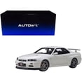 thumbnail image 1 of Nissan Skyline GT-R (R34) V-Spec II RHD (Right Hand Drive) White Pearl 1/18 Model Car by Autoart, 1 of 4