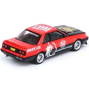 Nissan Skyline GTS-R R31 RHD Right Hand Drive Red with Black Hood Bruce Lee Legacy 50 Year Anniversary 1/64 Diecast Model Car by Inno Models