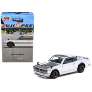 Nissan Skyline HT 2000GT-R RHD Right Hand Drive Silver Chrome Japan Special Edition Global64 Series 1/64 Diecast Model Car by Tarmac Works