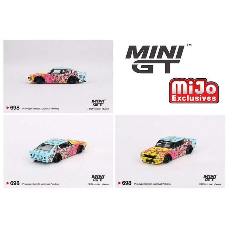 Liberty Walk Nissan Skyline ミニカー Mini GT Nissan Skyline Kenmeri Liberty Walk - Matte Black