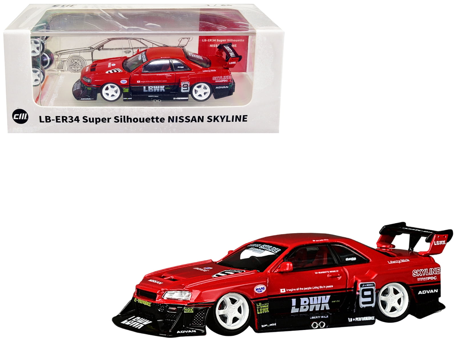 Nissan Skyline LB-ER34 Super Silhouette #9 RHD Nissan Skyline LB-ER34 Super Silhouette #9 RHD