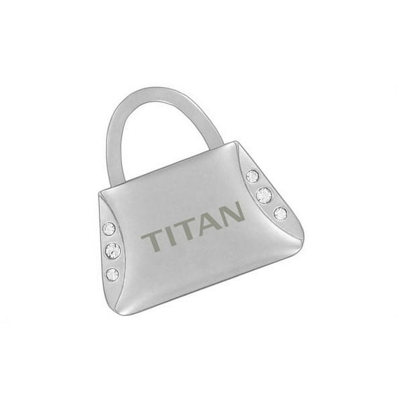 Nissan Titan Pursed Shaped Key Chain With 6 Clear Crystals Keychain