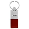 thumbnail image 1 of Nissan Versa Duo Rectangular Leather Key Chain (Burgundy), 1 of 2