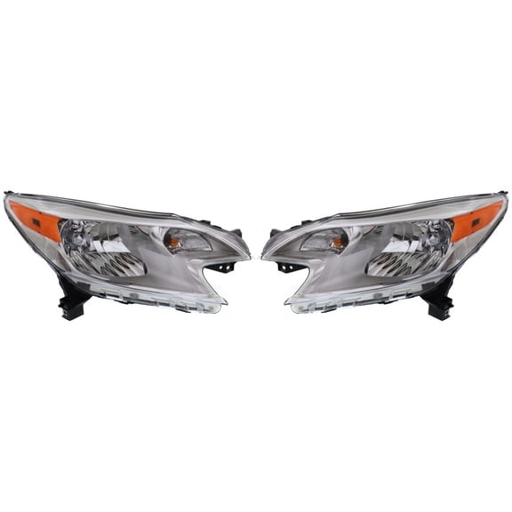 For Nissan Versa Note Headlight Assembly 2014 2015 2016 Pair Driver and Passenger Side Replacement For NI2502223, NI2503223 | 26060-3WC0A, 26010-3WC0A