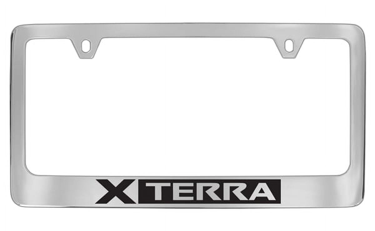 Nissan Xterra Chrome Plated Metal License Plate Frame Holder