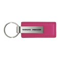 thumbnail image 1 of Nissan Xterra Rectangular Leather Key chain (Pink), 1 of 2