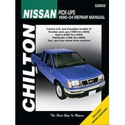 JEFF KIBLER Nissan covering Frontier Pick-ups (1998-20)04), Xterra (2000-04) & Pathfinder (1996-04) for both 2 & 4-wheel drive versions (exc. information on supercharged engine models) Chilton Repair Manual... ^