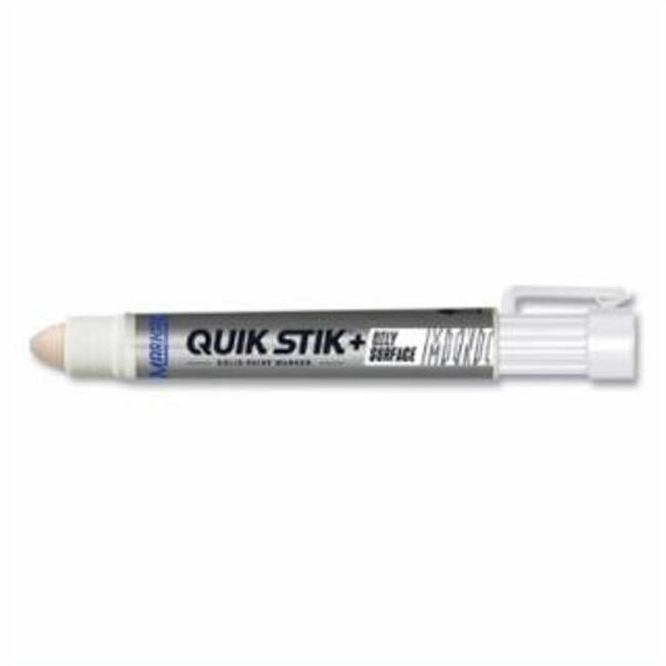 Quik Stik All Purpose Mini Solid Paint Marker, White, 3/8 In Tip, Bullet