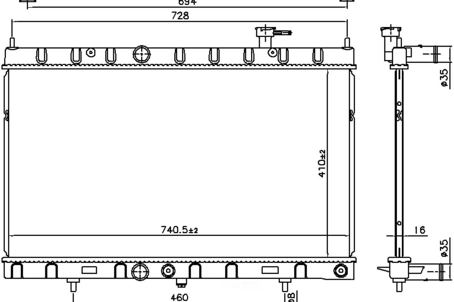 Nissens 606312 Radiator