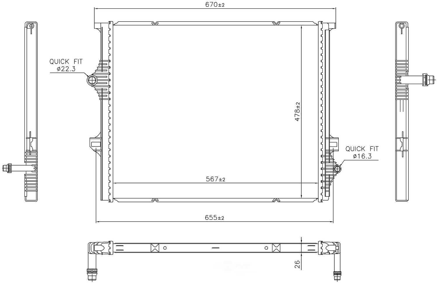 Nissens 606397 Radiator