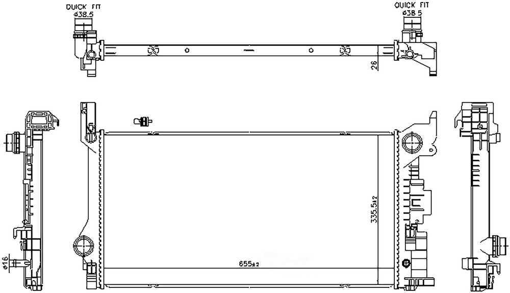 Nissens 606565 Radiator