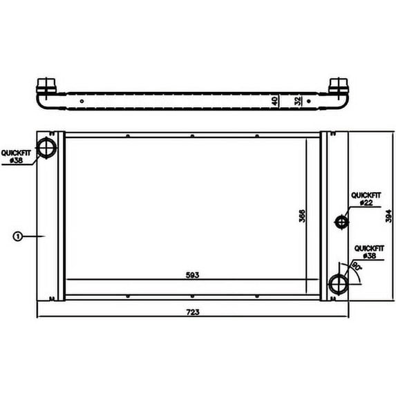 Nissens 60762 Radiator