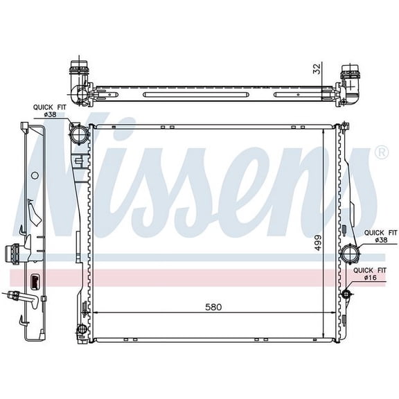 Nissens 60807 Radiator