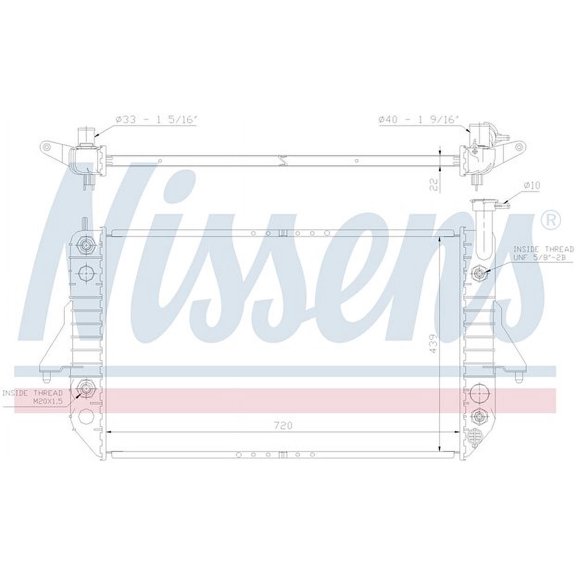 Nissens 60909 Radiator w/Integrated Transmission Oil Cooler