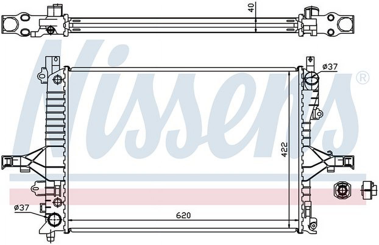 Nissens 65553A Radiator - Walmart.com