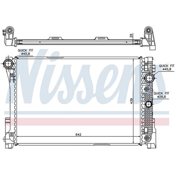 Nissens 67168 Radiator