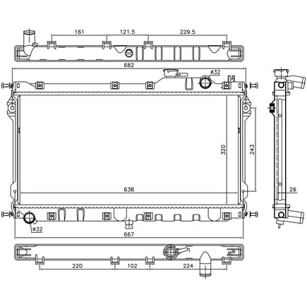 Nissens 68559 Radiator