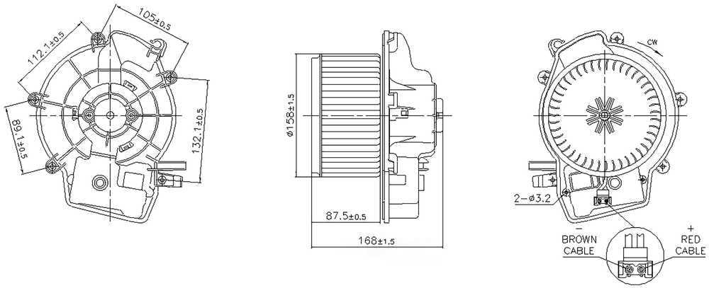 Nissens 87606 HVAC Blower Motor Assembly
