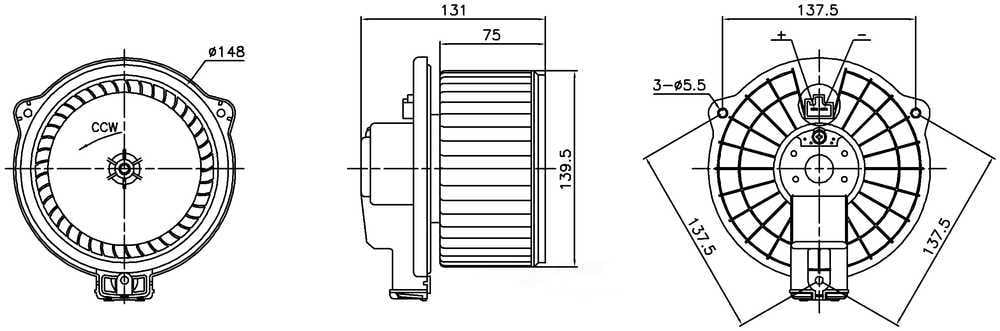 Nissens 87717 HVAC Blower Motor Assembly