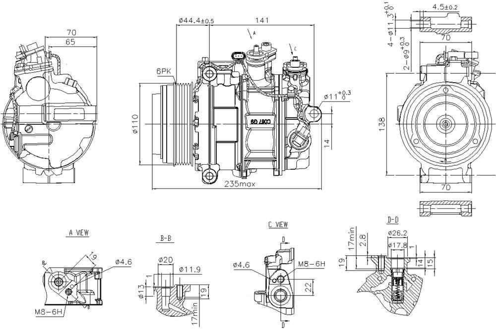 Nissens 890749 Air Conditioning Compressor with Clutch