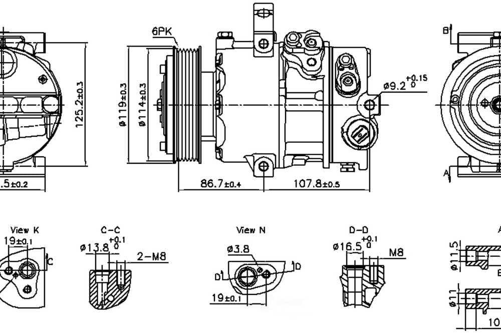 Nissens 890751 Air Conditioning Compressor with Clutch