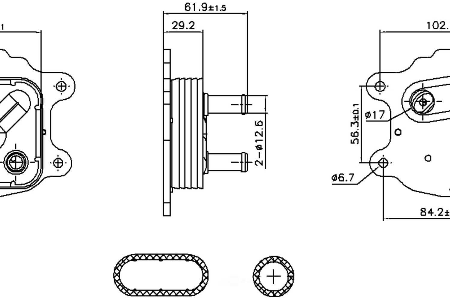 Nissens 91436 Engine Oil Cooler