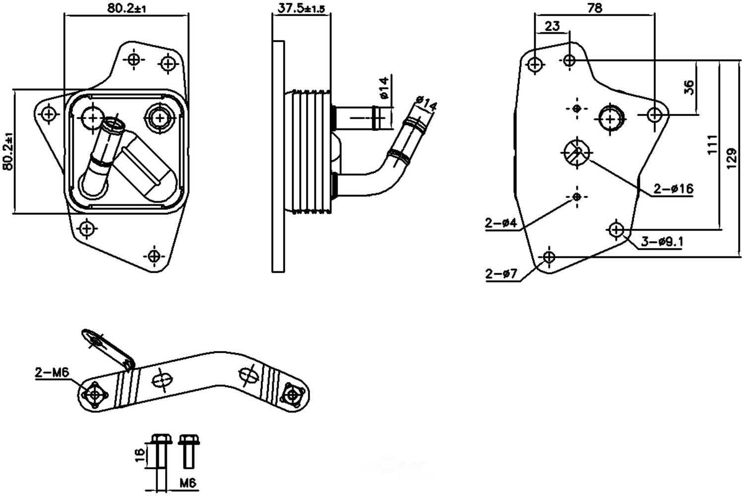 Nissens 91444 Engine Oil Cooler