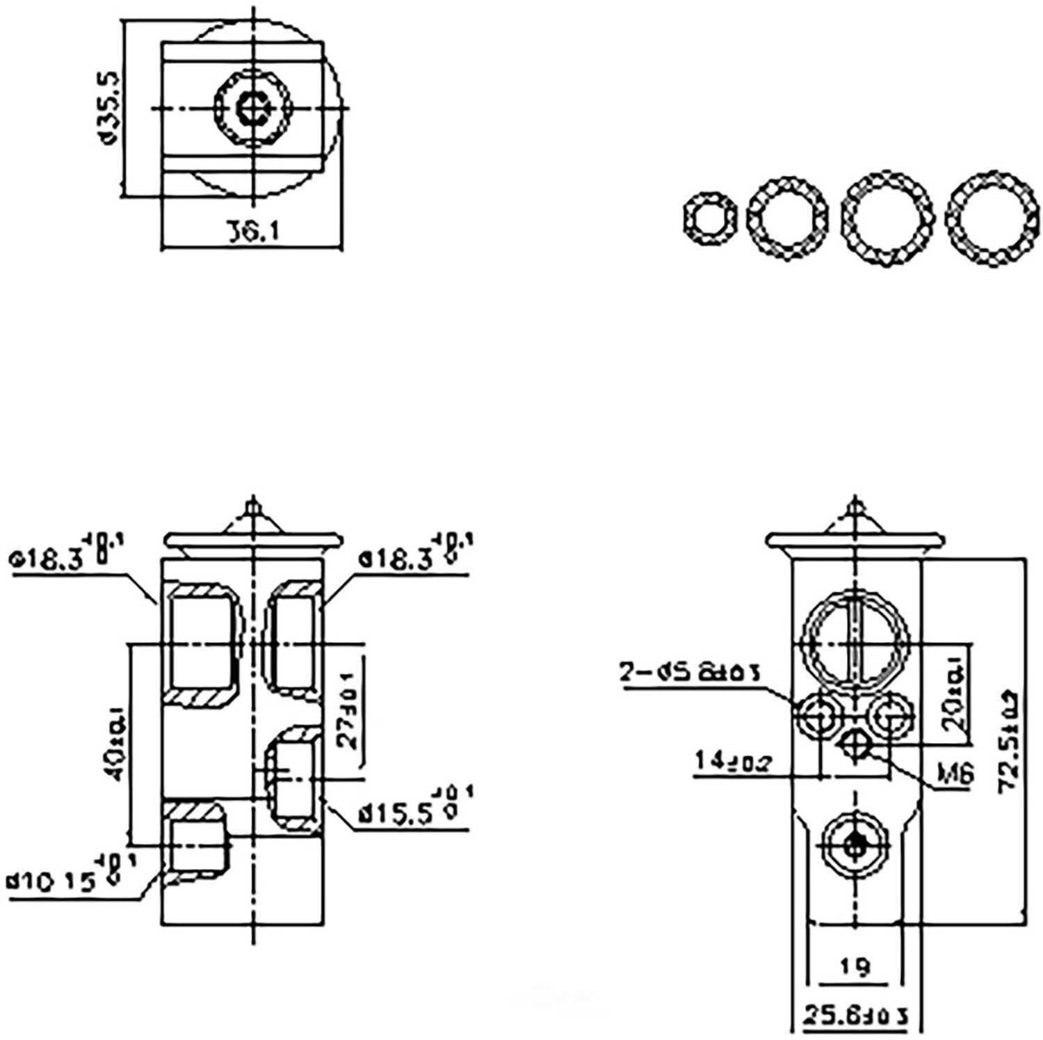 Nissens 999455 Air Conditioning Expansion Valve