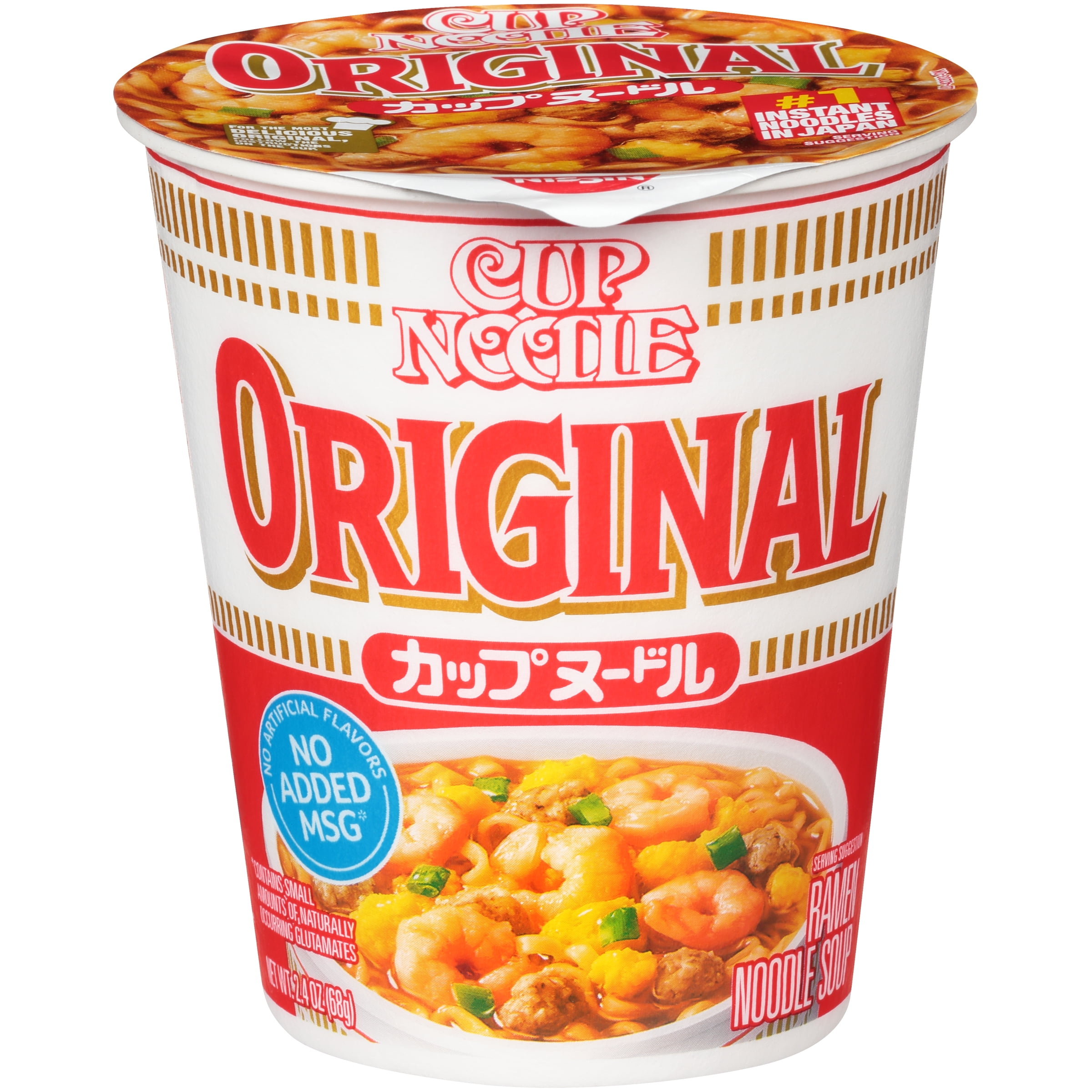 Nissin Cup Noodle Original 2.4oz 68g Pack Of 6