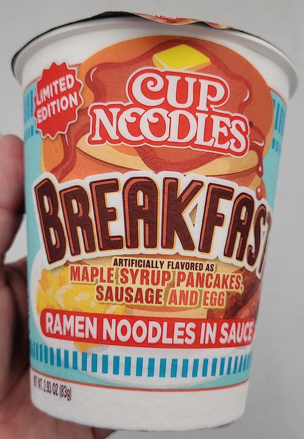 Nissin Cup Noodles Breakfast Flavored Ramen [Limited Edition], 2 Ounce