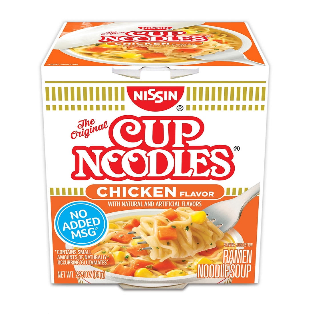 Nissin Cup Noodles, Chicken, 2.5 Oz Pack of 24