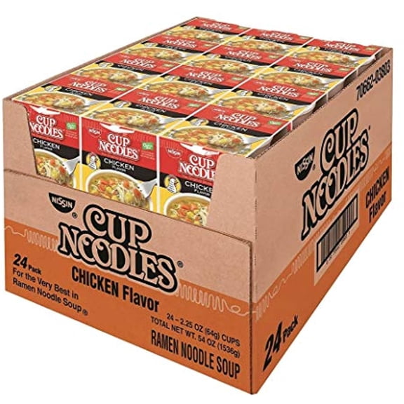 Nissin - Cup Noodles, Chicken, 2.5 oz Cup, 24 per Carton 827961 (DMi CT