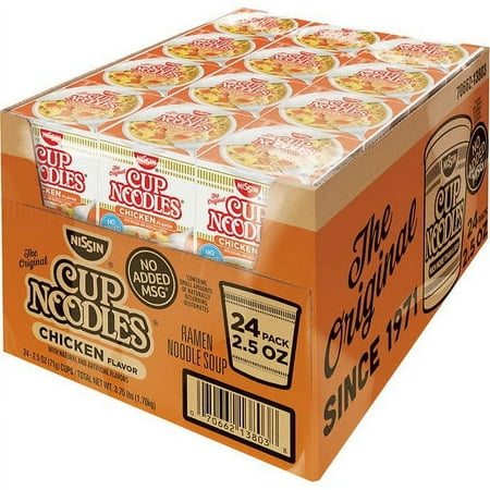 Nissin Cup Noodles, Chicken, 24 Count