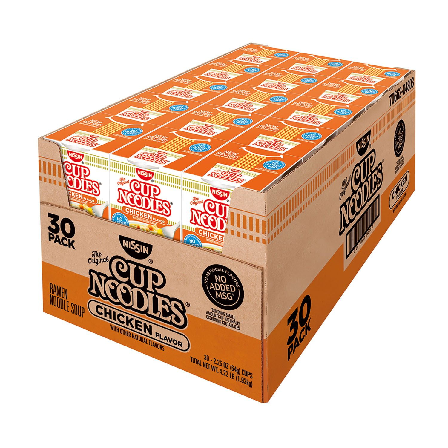 Nissin Cup Noodles, Chicken Flavor, New Food (2.25 oz., 30 Ct.) Nissin Cup Noodles, Chicken Flavor, New Food (2.25 oz., 30 Ct.)