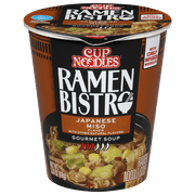 Nissin Cup Noodles Ramen Bistro Ramen Noodle Soup, Japanese Miso Flavor, 3.10 oz Cup, Shelf-Stable