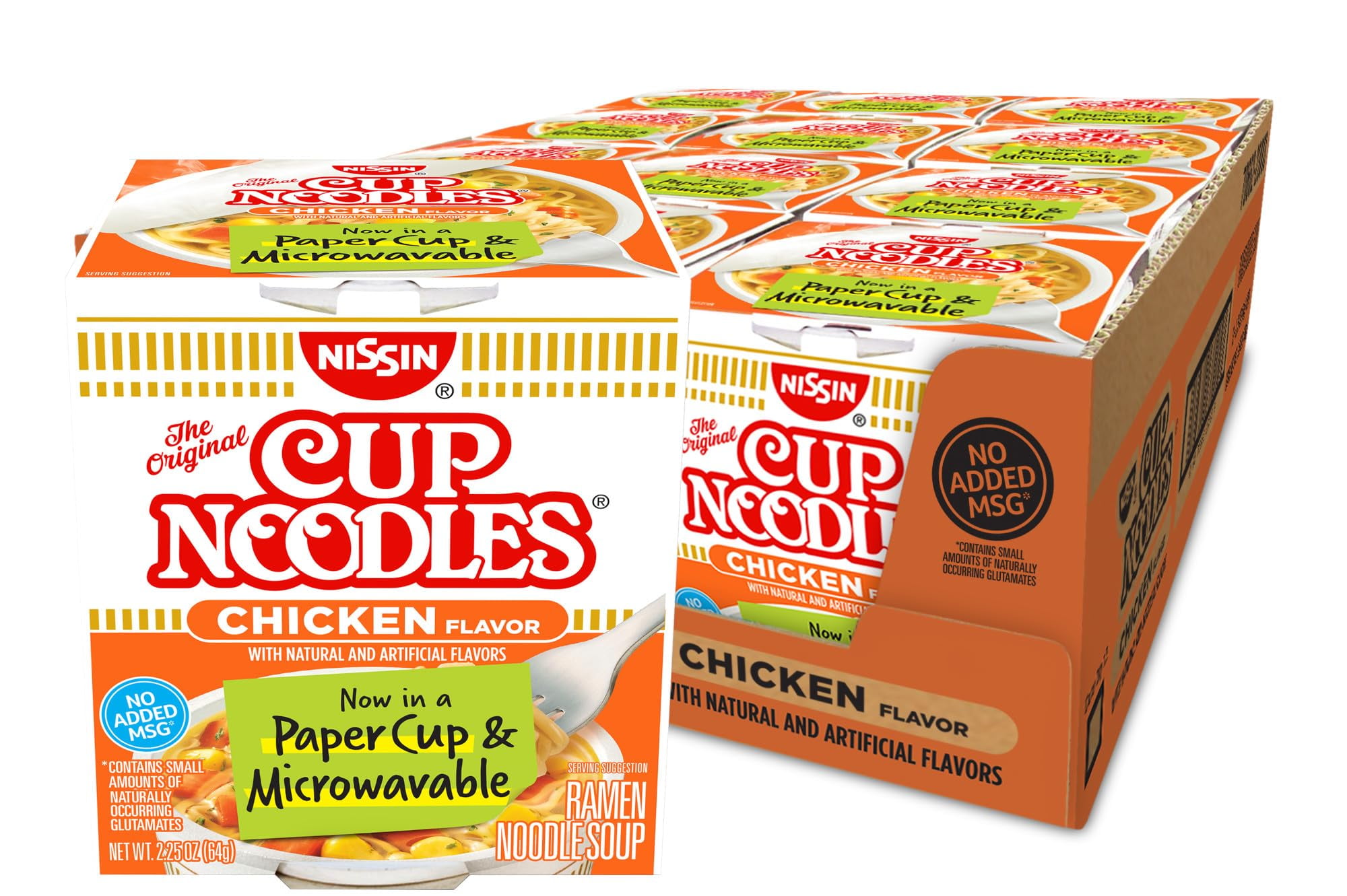 Nissin, Cup Noodles Soup, STF9&nbsp;Chicken Flavor, 2.25 oz (case of 12)