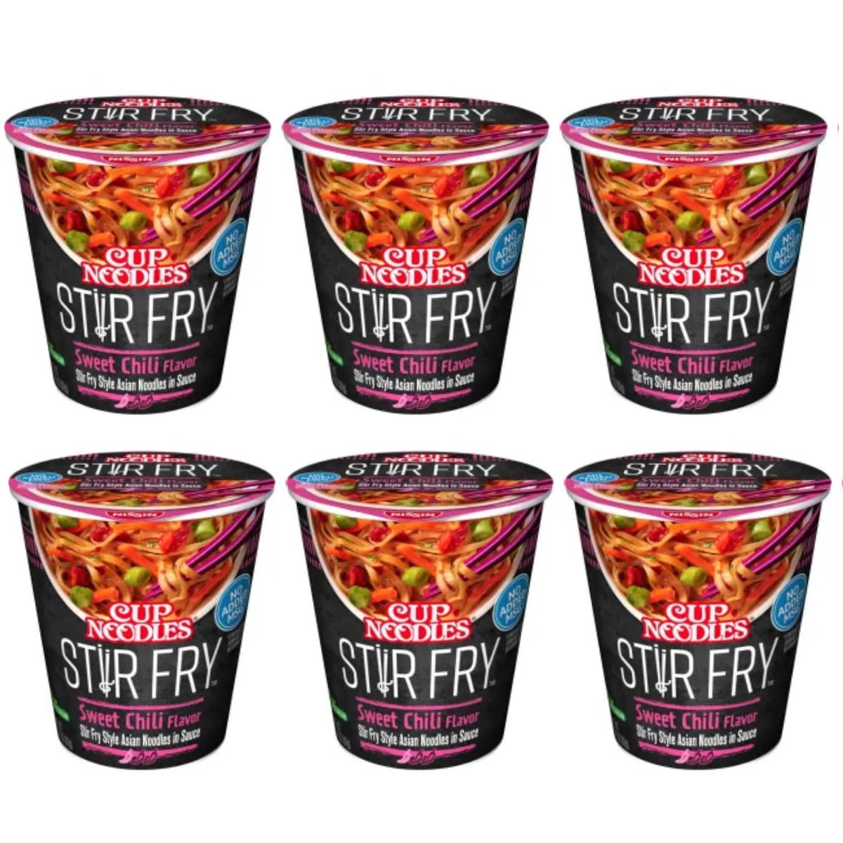 Nissin Cup Noodles Stir Fry Rice with Noodles, Variety Flavors, 2.75 oz