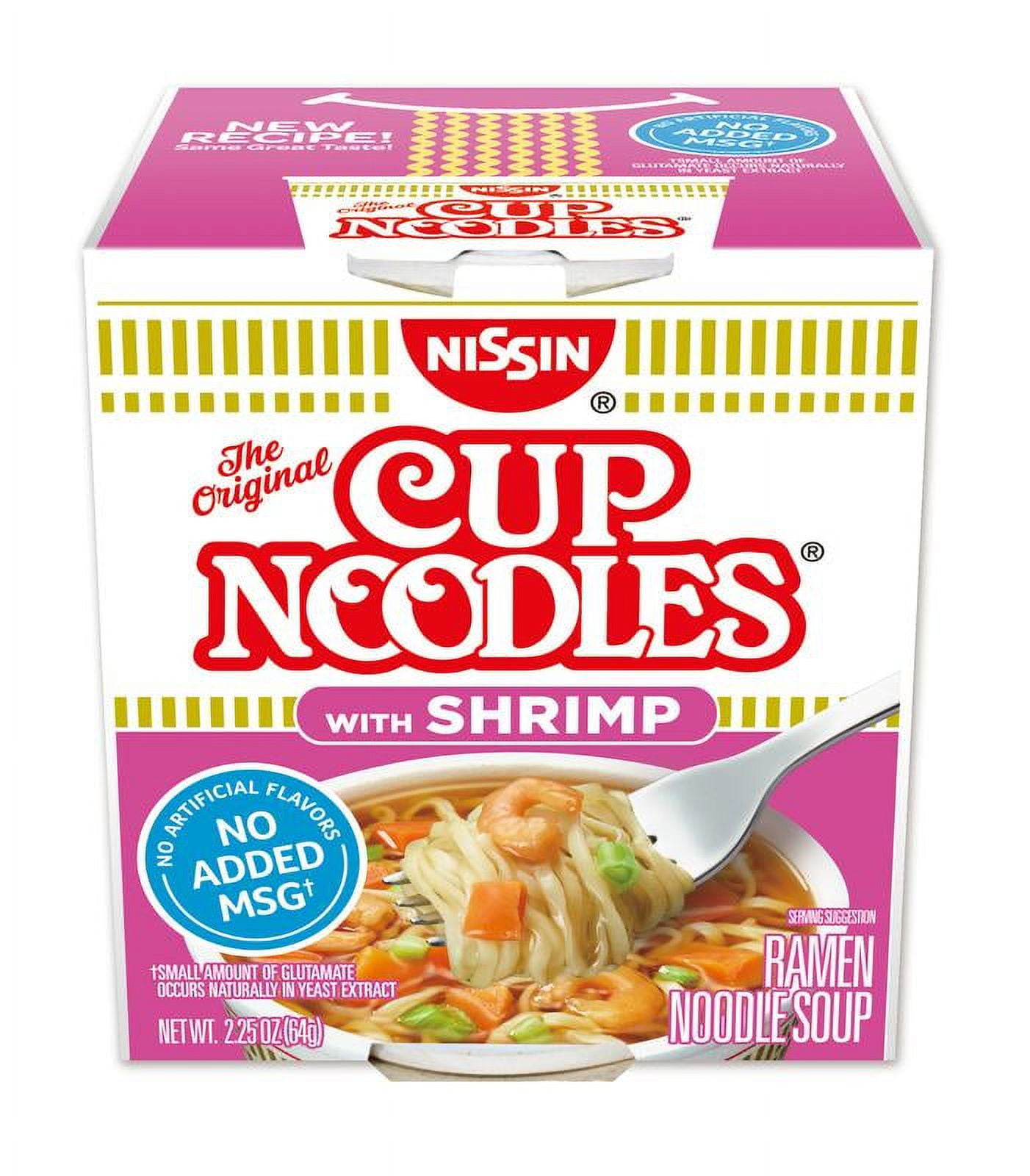 Nissin Foods, Cup noodles (Shrimp), 2.25 fl oz (Case of 12)