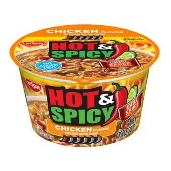 Nissin Hot and Spicy Chicken Bowl, 3.32 oz., 12 count.pack of 2