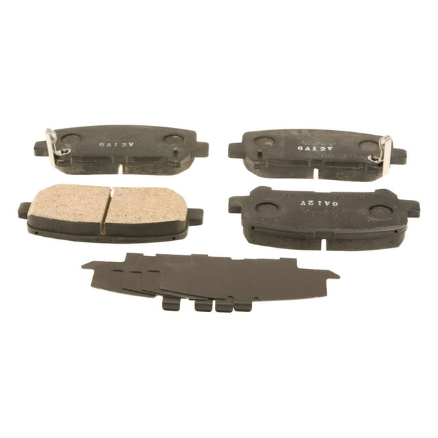Nissin OE Formulated Brake Pad Set, w/ Shims Fits select 20112017