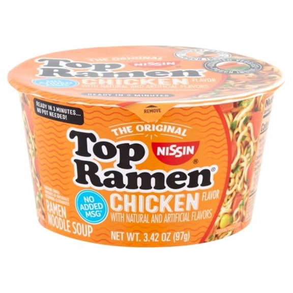 Nissin Original Top Ramen Chicken Flavor 3.42 oz (Pack of 5)