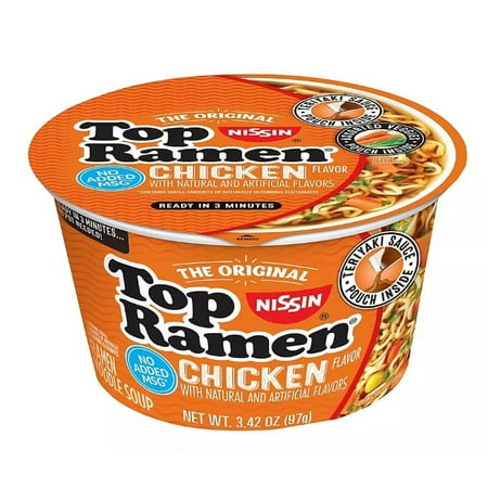 Nissin Top Ramen Chicken Bowl, 6 pk./3/42 oz.