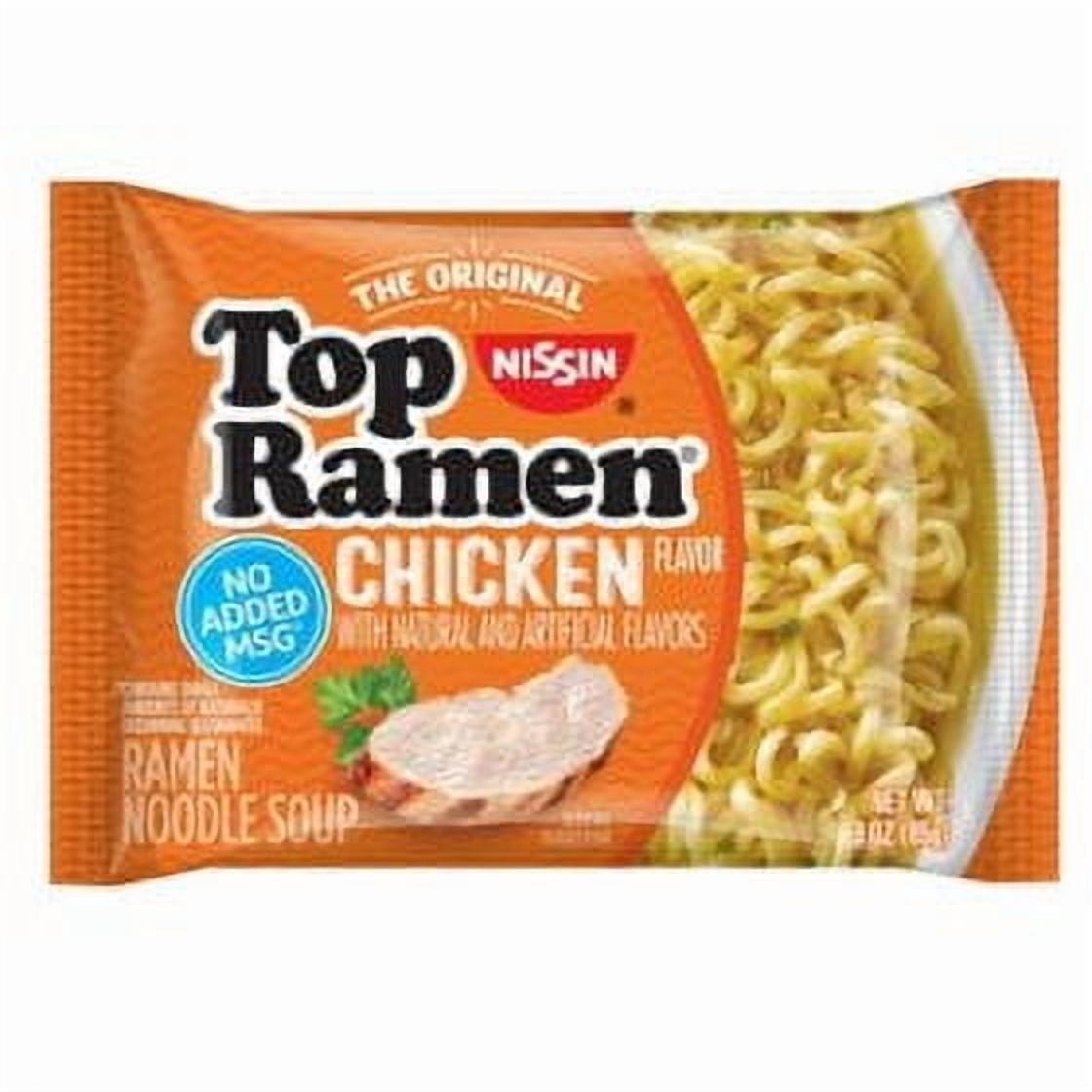 Nissin Top Ramen, Chicken Flavor 3 oz.24 count.pack of 2