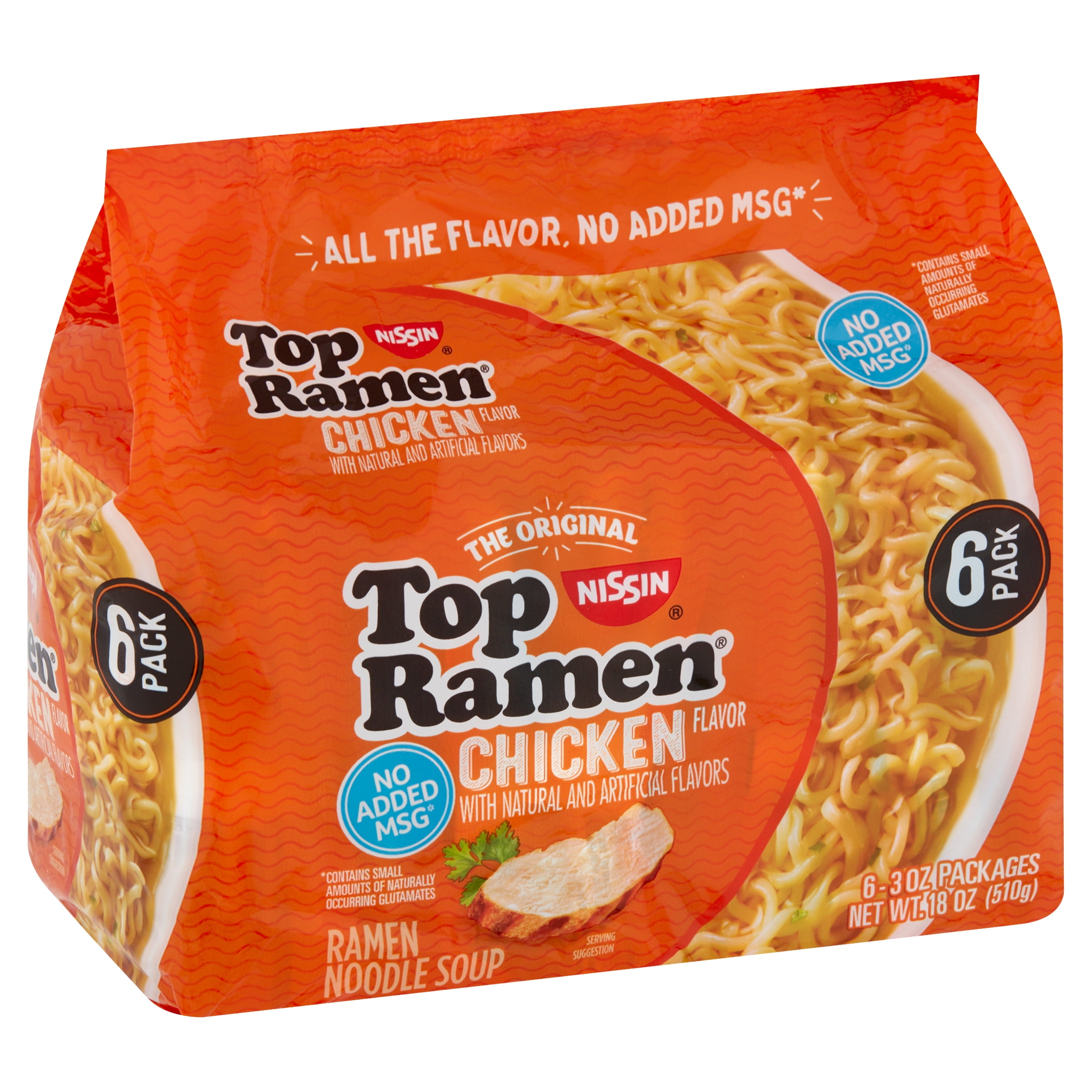 Nissin Top Ramen The Original Chicken Flavor Ramen Noodle Soup, 18 oz